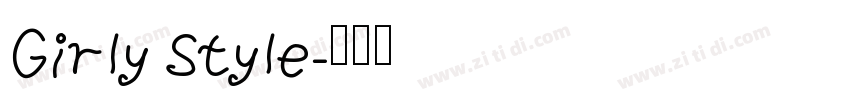 Girly Style字体转换